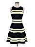 A.L.C. Stripes Black Casual Dress Size M - photo 1