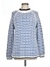 Talbots Print Blue Pullover Sweater Size L - photo 1