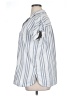 Columbia 100% Polyester Stripes Silver Short Sleeve Blouse Size XL - photo 5