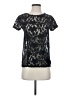 Hi-Line Black Short Sleeve Top Size XS - photo 1