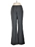 Dana Buchman Chevron-herringbone Gray Wool Pants Size 6 - photo 1