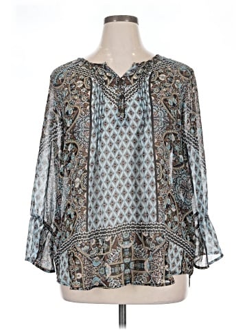 Style&Co Long Sleeve Henley (view 1)