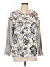Sundance 100% Cotton Paisley Gray Pullover Sweater Size L - photo 1