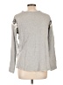 Sundance 100% Cotton Paisley Gray Pullover Sweater Size L - photo 2
