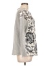 Sundance 100% Cotton Paisley Gray Pullover Sweater Size L - photo 4