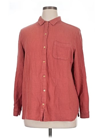 Anne Klein Long Sleeve Button-Down Shirt (view 1)