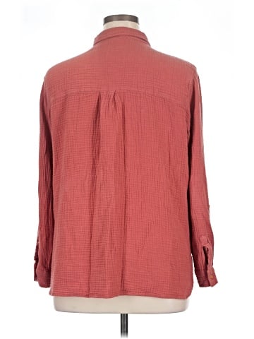 Anne Klein Long Sleeve Button-Down Shirt (view 2)