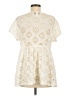 Dotti 100% Cotton Ivory Short Sleeve Blouse Size M - photo 2