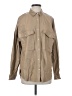 12th Tribe Tan Faux Leather Top Size S - photo 1