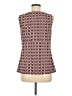 DKNY 100% Polyester Red Sleeveless Top Size M - photo 2