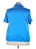 Halogen 100% Polyester Blue Short Sleeve Blouse Size 2X - photo 2
