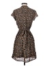 DR2 100% Recycled Polyester Floral Brown Casual Dress Size XS - photo 2