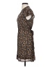 DR2 100% Recycled Polyester Floral Brown Casual Dress Size XS - photo 5