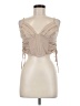 H&M Tan Sleeveless Blouse Size M - photo 1