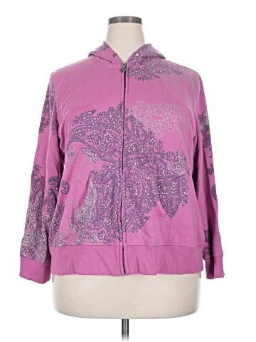 Three Hearts Zip Up Hoodie (view 1)