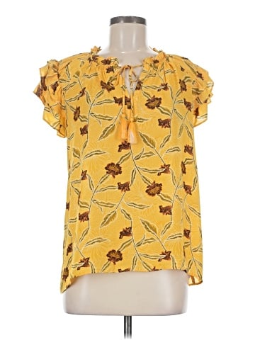 Rose + Olive Short Sleeve Blouse (view 1)
