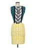 Mara Hoffman Graphic Yellow Cocktail Dress Size M - photo 2