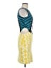 Mara Hoffman Graphic Yellow Cocktail Dress Size M - photo 4