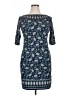 Max Studio Paisley Blue Casual Dress Size XL - photo 1