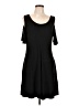 Assorted Brands Solid Black Casual Dress Size L - photo 1
