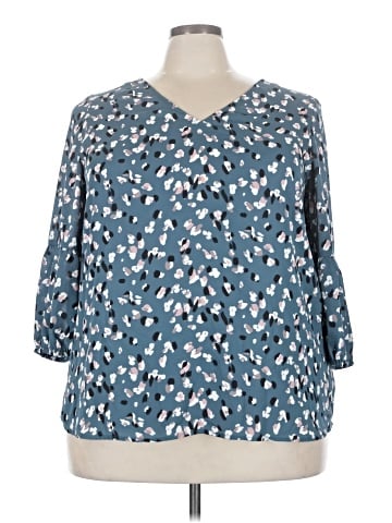 Collective Concepts 3/4 Sleeve Blouse (view 1)