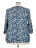 Collective Concepts 100% Polyester Teal 3/4 Sleeve Blouse Size 2X - photo 2