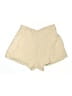 Zara Solid Ivory Khaki Shorts Size L - photo 2