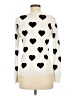 INC International Concepts Hearts Ivory Pullover Sweater Size M - photo 2