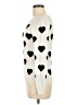 INC International Concepts Hearts Ivory Pullover Sweater Size M - photo 5