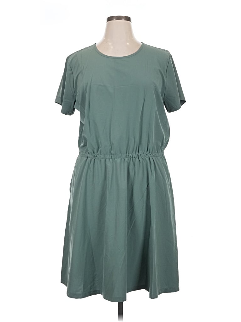 Pre-owned Duluth Trading Co. Casual Dress In Teal