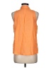 Boston Proper Orange Sleeveless Button-Down Shirt Size M - photo 2