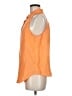 Boston Proper Orange Sleeveless Button-Down Shirt Size M - photo 5