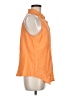 Boston Proper Orange Sleeveless Button-Down Shirt Size M - photo 4