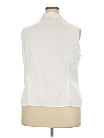 Jones New York Signature Sleeveless Button-Down Shirt (view 2)