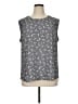Anne Klein 100% Polyester Gray Sleeveless Top Size XL - photo 1