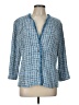 Nic + Zoe Tweed Blue Blazer Size L - photo 1