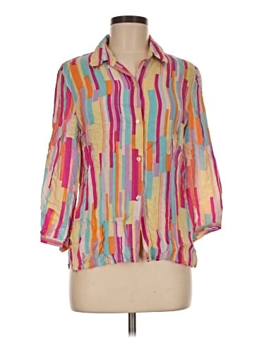 Ishyu 3/4 Sleeve Silk Top (view 1)