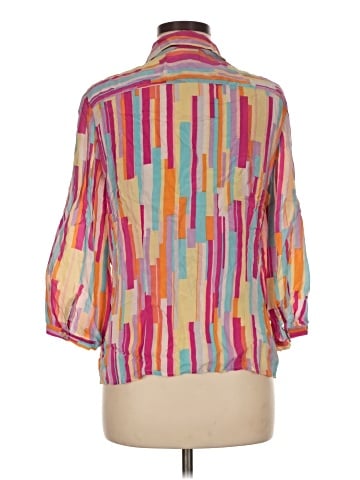 Ishyu 3/4 Sleeve Silk Top (view 2)