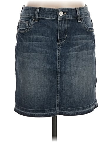 White House Black Market Denim Skirt (view 1)