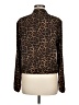 MICHAEL Michael Kors Animal Print Brown Long Sleeve Blouse Size M - photo 2