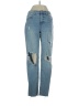 Unbranded Hearts Blue Jeans Size 5 - photo 1