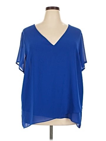 MICHAEL Michael Kors Short Sleeve Blouse (view 1)