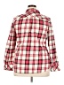 Unbranded 100% Cotton Plaid Red Long Sleeve Button-Down Shirt Size 2X (estimated) - photo 2