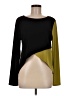 Lisa Bayne Color Block Black Long Sleeve Top Size M - photo 1