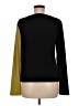 Lisa Bayne Color Block Black Long Sleeve Top Size M - photo 2