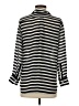 Banana Republic 100% Polyester Stripes Black Long Sleeve Blouse Size XXS (petite) - photo 2