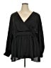 Torrid 100% Polyester Black 3/4 Sleeve Blouse Size 3X Plus (3) - photo 1