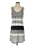 Unbranded Stripes Gray Casual Dress Size S (estimated) - photo 1