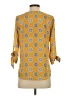 West Kei 100% Polyester Yellow 3/4 Sleeve Blouse Size XS - photo 2
