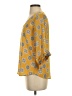 West Kei 100% Polyester Yellow 3/4 Sleeve Blouse Size XS - photo 5